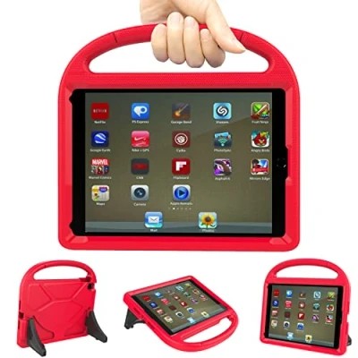 Abbildung von iPad 9,7 Hülle für Kinder 2018/2017 6./5. Generation TrendGate Leichte stoßfeste mit Griff und Ständer Air/iPad Air 2/iPad Pro Zoll Tablet Rot