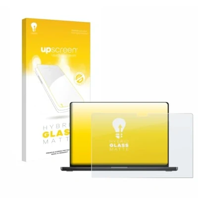 Abbildung von upscreen Entspiegelungs Schutzglas für Apple MacBook Pro 16&quot; 2024 M4 Schutzfolie Matt, Glas Folie [mattierend, 9H Panzerschutz]