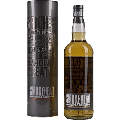 Abbildung von Smokehead Extra Rare mit Geschenkverpackung Whisky (1 x 1 l)