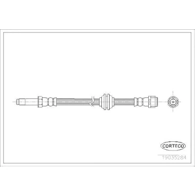 Abbildung von CORTECO 19035284 Bremsschläuche Vorderachse 545 M10X1 MERCEDES BENZ: Vito Mixto, Bus, Viano