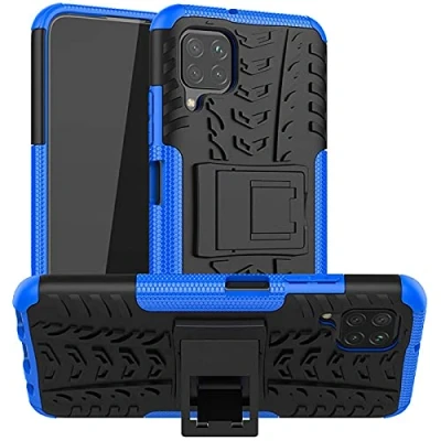 Abbildung von Verco Schutzhülle für Huawei P40 Lite Hülle, Armor Outdoor Handyhülle Case Panzer Hardcase [Cover geeignet Baustelle], Blau