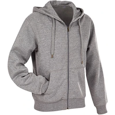 Abbildung von Stedman Apparel Herren Active Sweatjacket/ST5610 Sweatshirt, Grey Heather, Small