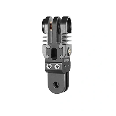 Abbildung von iSHOXS 2C ProFork Xtension VarioLock Gelenkarm Verlängerungsarm Halterung für GoPro Hero 13, 12,11, 10, DJI Osmo, Apexcam Robustes Aluminium 90 drehbar 1/4 Zoll Adapter