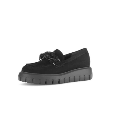 Abbildung von Gabor Slipper, Damen, Größe: 40, Schwarz Veloursleder