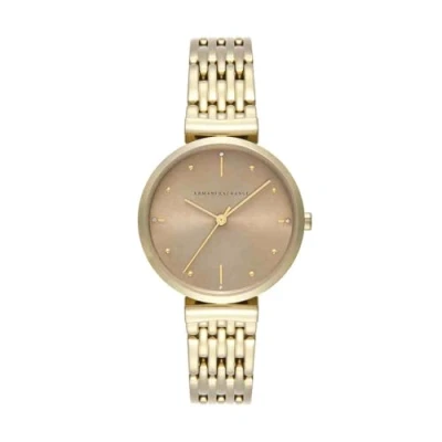 Abbildung von Armani Exchange Traditional ZOE Uhr, Damen, Größe: One Size, Gold