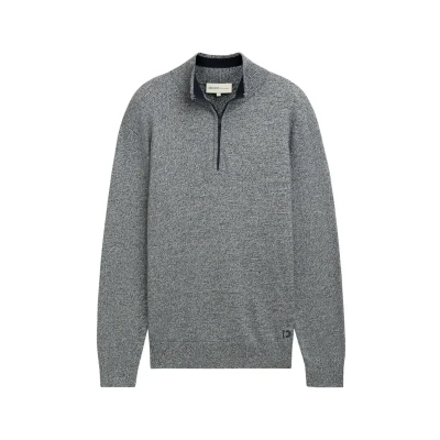 Abbildung von TOM Tailor Denim Strickpullover, Herren, Größe: Large, Navy white mouline