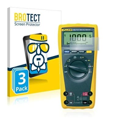 Abbildung von BROTECT Schutzglas für Fluke MultiMeter 175/179 (3 Stück) Schutzfolie Panzer Folie Glas [Extrem Kratzfest 9H, Anti Fingerprint, Ultra Transparent]