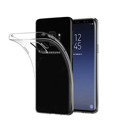 Abbildung von CoverKingz Handyhülle für Samsung Galaxy S9 Silikonhülle Soft Case Bumper Durchsichtig Handy Hülle Slim Cover Transparent