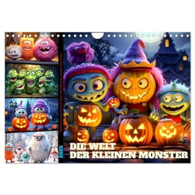 Abbildung von Die Welt der kleinen Monster (Wandkalender 2025 DIN A4 quer), CALVENDO Monatskalender