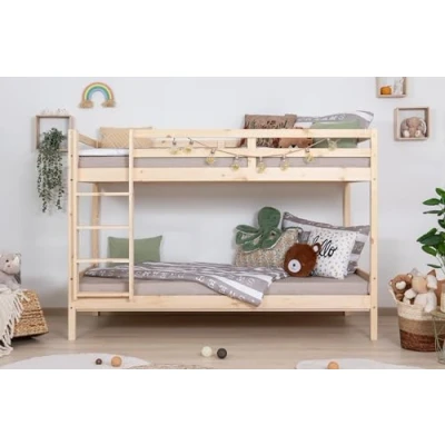 Abbildung von Ticaa Kinderbett Etagenbett RENE Kiefer massiv natur lackiert 90 x 200 cm