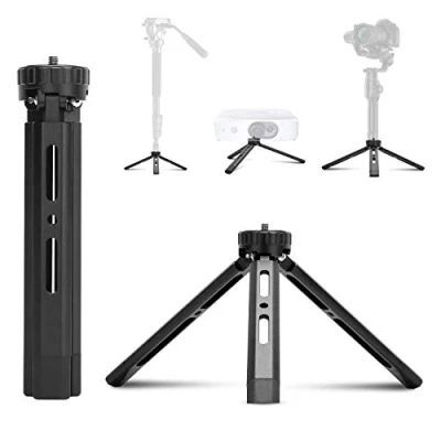 Abbildung von EaxanPic Aluminium Mini Stativ, Tisch Stativ für Zhiyun Smooth Q/4, Crane Plus/2, Osmo Mobile, Ronin S, Vimble 2, Gimbal Griff Stabilisator