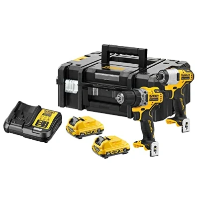 Abbildung von DEWALT Maschinen COMBO SET 12V DCK2110L2T (DCD701 + DCF801) 2x3.0Ah TSTAK II