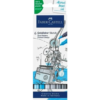 Abbildung von Sketchmarker FC Goldfaber etui, Product design op alcoholbasis