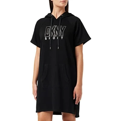 Abbildung von Dkny Damen Sport Women&#039;s Casual Dress, Schwarz, S EU