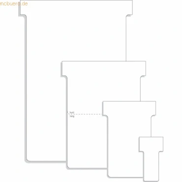 Abbildung von Franken T Karten Karton Kennzahl 3 79x118mm weiß 100 Stück