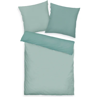 Abbildung von TOM TAILOR HOME Bettwäsche &quot;TWO TONE SOLID COLORS in Gr. 135x200cm, 155x220cm oder 200x220cm&quot;, (2 tlg.), new bedroom, Doppelnaht am Kissen