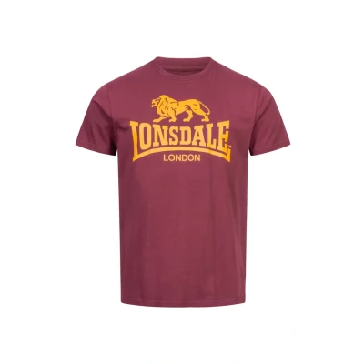 Abbildung von Lonsdale Normale Passform LOGO Tshirt print, Herren, Größe: 3XL, Vintage oxblood