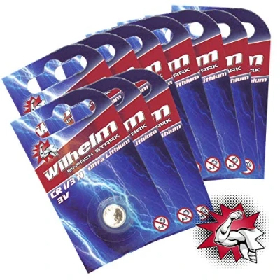 Abbildung von 10 x WILHELM Batterie 1/3N 3V Photo Lithium CR1/3N DL1/3N Blister