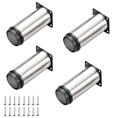 Abbildung von Qrity 4X Tischbein, Füße für Möbel, Möbelfüße Verstellbar 150mm, Tischbeine Möbelfuß Tabellen, Schreibtische, DIY Sofa, Schränke usw