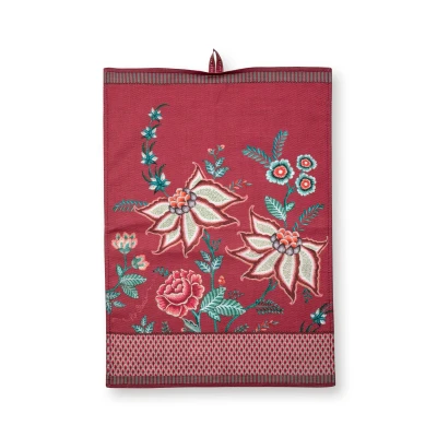 Abbildung von PiP Studio Geschirrtuch Flower Festival Dark Pink