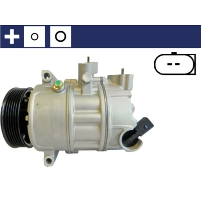 Abbildung von MAHLE ORIGINAL ACP 6 000S Kompressor 7SEU16C/PXE16/DCS17E 12 PAG 46 R 134a mit Dichtring VOLKSWAGEN: Passat B6 Limousine, Eos, B7 Variant