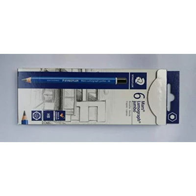 Abbildung von 6 x Staedtler Bleistift Mars LumographJumbo HB blau