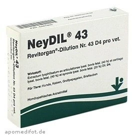 Abbildung von Neydil Nr.43 Revitorgan Dil.D 4 pro Ampu 5X2 ml