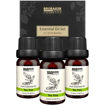 Abbildung von BRUBAKER Duftöl 3er Set Teebaum Öl Insektenstiche, Juckreiz (Naturrein &amp; Vegan, 3 x 10 ml Teebaumöl), Ätherische Öle Aromatherapie Geschenkset