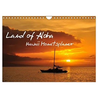 Abbildung von Land of Aloha Hawaii Monatsplaner (Wandkalender 2025 DIN A4 quer), CALVENDO Monatskalender