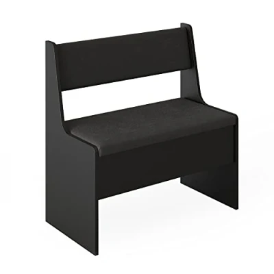 Abbildung von Vicco Sitzbank Roman, Schwarz, 76.6 x 41.5 cm
