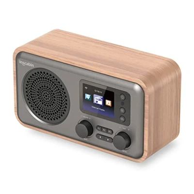 Abbildung von Inscabin D8 Internet DAB/DAB+ Digitalradio, Internetradio/Digitalradio mit Spotify Connect und Bluetooth (Kirsche)