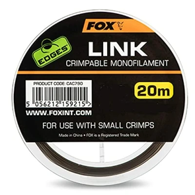 Abbildung von Fox Edges Link Trans Khaki Mono Karper Onderlijnmateriaal 0,64mm / 35lb (20m) Karpfen Vorfachmaterial