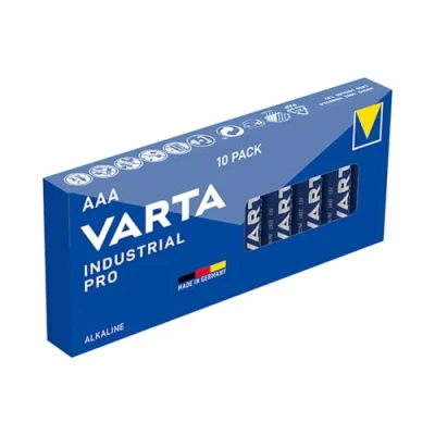Abbildung von VARTA Batterie, INDUSTRIAL, Alkaline, Micro, AAA, LR03, 1,5 V (10 Stück), Sie erhalten 1 Packung á 10 Stück