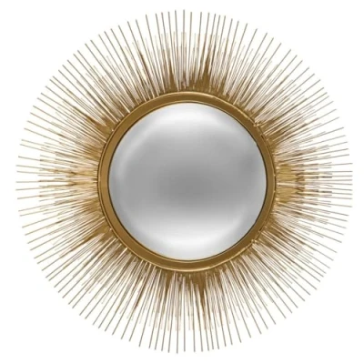 Abbildung von Atmosphera Spiegel Soleil vergoldetes Metall D. 58 cm Gold