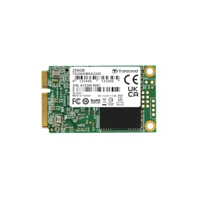 Abbildung von Transcend Highspeed 256GB interne mSATA SSD SATA III (6Gb/s), Festkörper Laufwerk, zum Aufrüsten von Ultrabooks, Tablets oder Slim Servern, schnelle Übertragung TS256GMSA230S