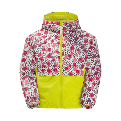 Abbildung von Jack Wolfskin Villi Outdoorjacke für Kinder, Größe: 104, Pink lemonade all ov