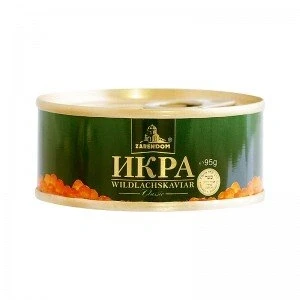 Abbildung von Kaviar Zarendom Gorbuscha Lachskaviar Klassik 95 g Dose roter caviar икра