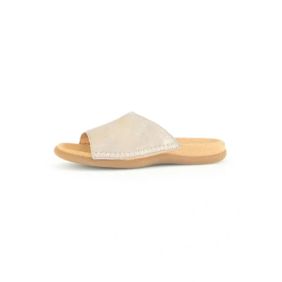 Abbildung von Gabor Pantolette flach, Damen, Größe: 43, Beige Schuhe
