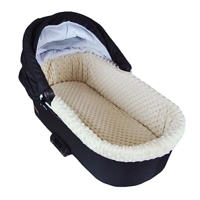 Abbildung von BABYLUX Kinderwagen Bezug Nestchen für BABYWANNE + Matratze 2 Tlg Set, W16 Ecru Africa Tiere