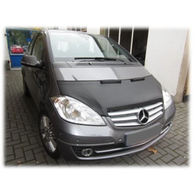 Abbildung von AB 00115 AUTO Bra kompatibel mit MB Mercedes Benz A Klasse W169 Bj. 2004 2012 Haubenbra Steinschlagschutz Tuning Bonnet