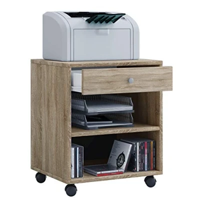 Abbildung von VCM Rollcontainer Holz Bürocontainer Schublade Salda, (1 St)