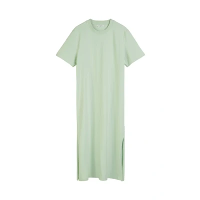 Abbildung von Marc O&#039;Polo Denim Round NECK Slits Jerseykleid, Damen, Größe: Small, Mint mist