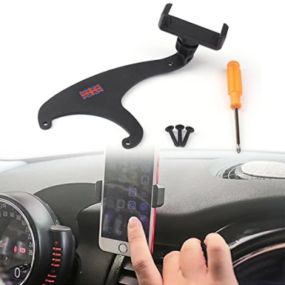 Abbildung von Rot 360Drehung Auto Halter Lenker Halterung Handy Für Mini Cooper F54 F55 F56