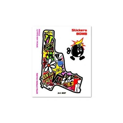 Abbildung von 4R Quattroerre.it 6137 Sticker Bomb Aufkleber Gewehr, 10 x 12 cm