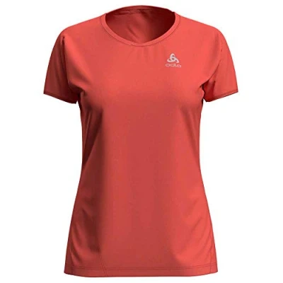 Abbildung von Odlo Damen Crew Neck FLI T Shirt, hot Coral, XS