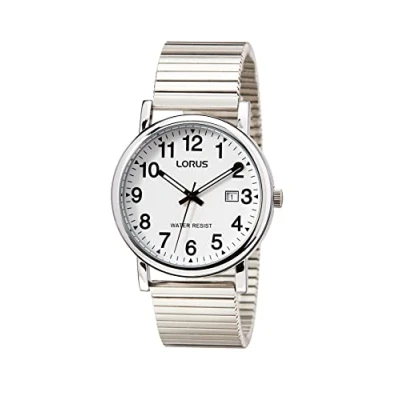 Abbildung von Lorus Damen. Analog Quarz Uhr mit Metall Armband RG859CX5