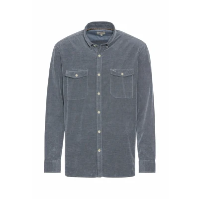Abbildung von camel active Langarm IN Regular FIT Hemd, Herren, Größe: Medium, Denim blue