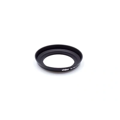 Abbildung von vhbw Gegenlichtblende kompatibel mit Nikon Nikkor AF 24mm f2.8D 52mm Objektiv Schwarz, Metall, Rund Ersatz für HN 1