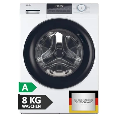 Abbildung von Haier I PRO SERIE 1 HW80 BP14929 Frontlader Waschmaschine 8kg Washing Machine mit A Effizienz, 1.400 U/Min. &amp; Inverter Motor Inkl. Aquastop Schlauch und Refresh Programm
