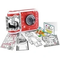 Abbildung von Vtech® KidiZoom Print Cam, rot Kinderkamera (5 MP, 5 mit eingebautem Thermodrucker)